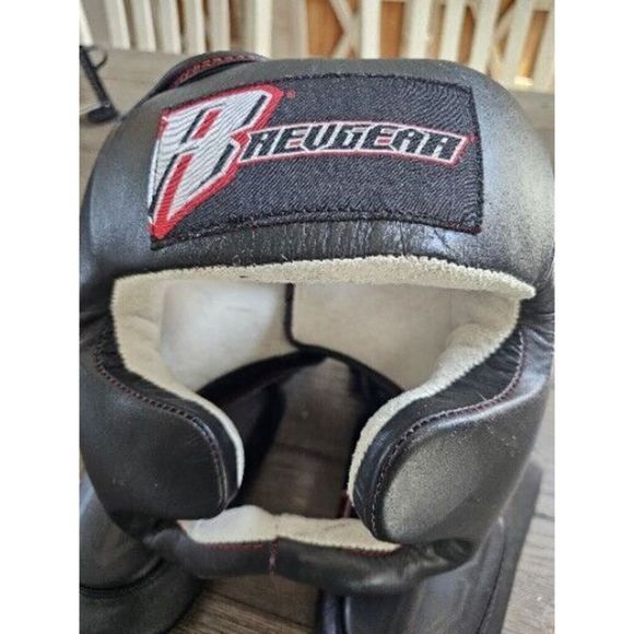 REVGEAR Headgear Size Large Gel Shin Guards Size Small Set‎ Kickboxing MMA Kick - Picture 2 of 16